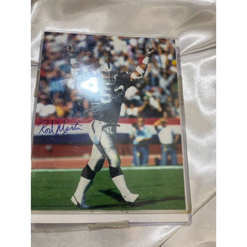 Rod Martin Autographed 8x10 Oakland Raiders Photo with COA